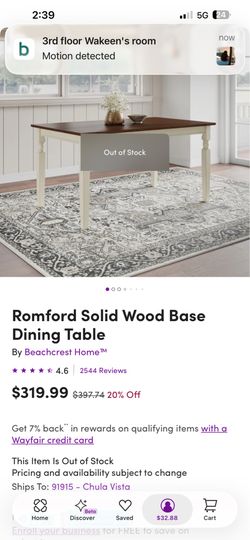 Dining Table w/ 4 chairs 100obo