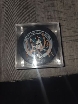 Collector NHL hockey puck