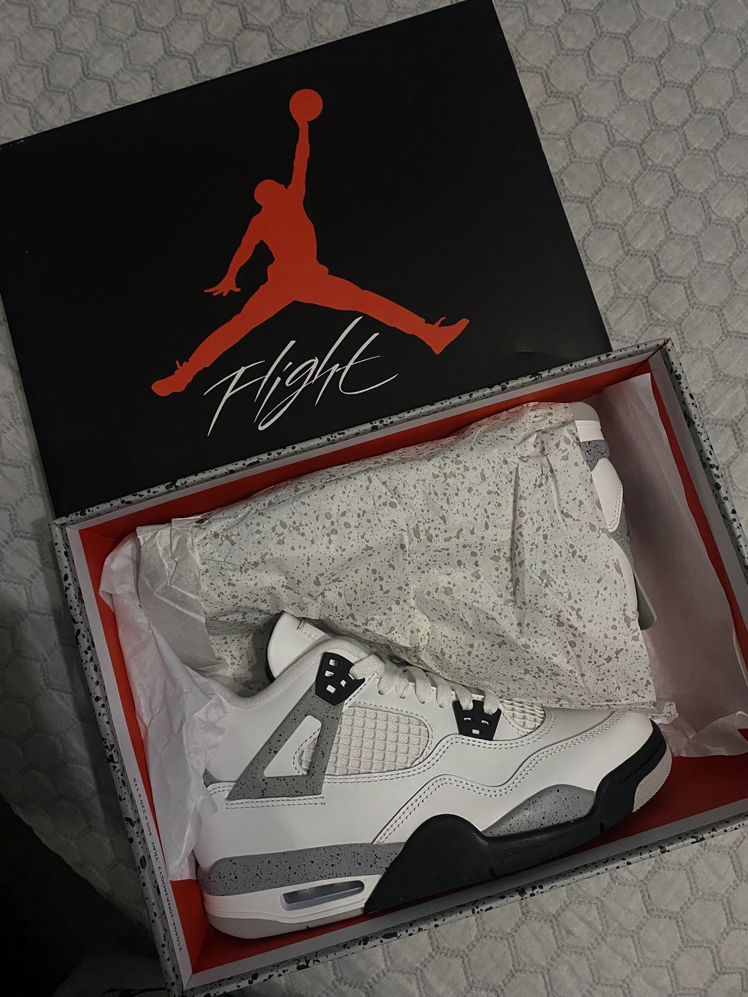 Jordan 4 Retro White Cement GS