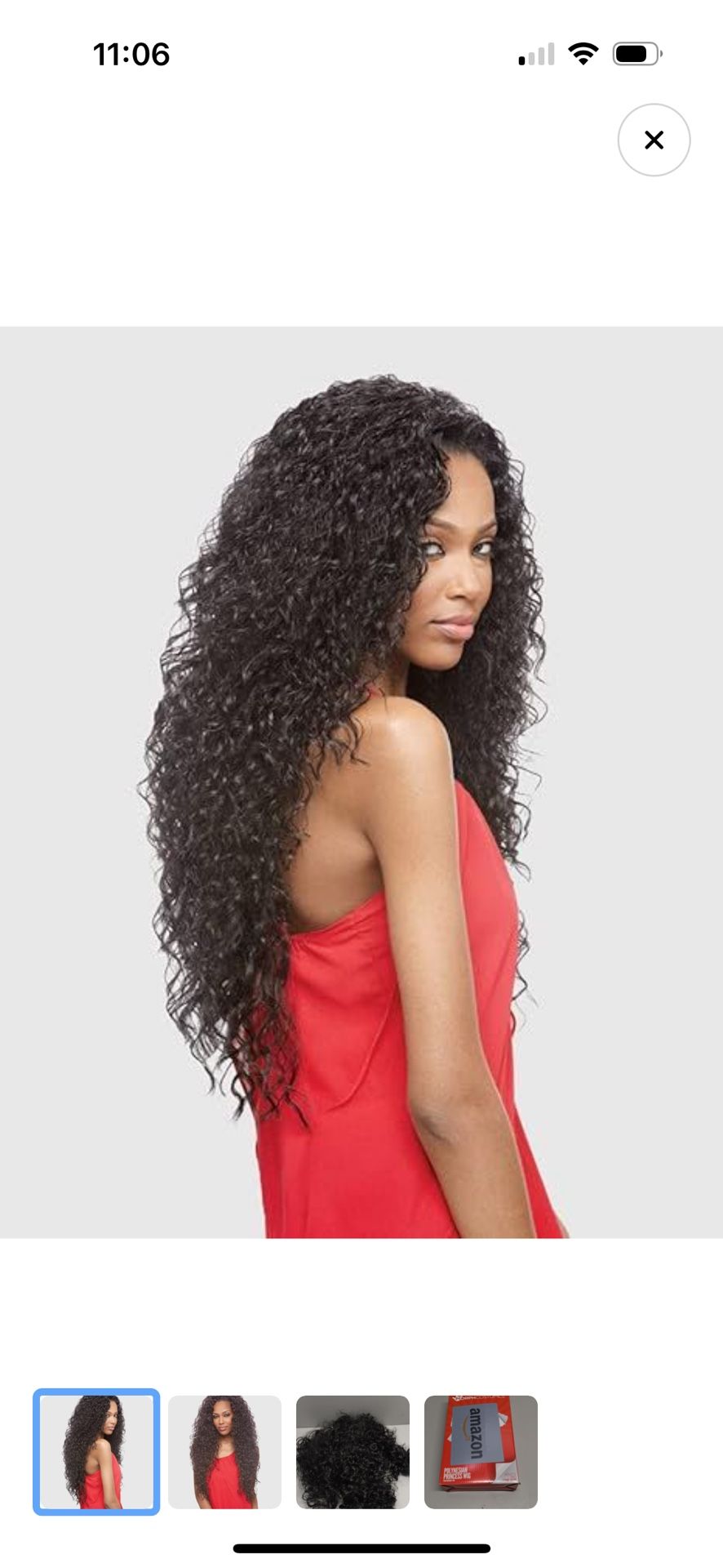 Polynesian Princess Wig Synthetics Half Hair