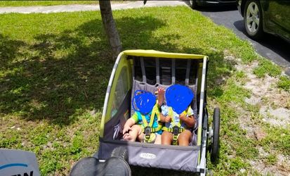 In step bike trailer