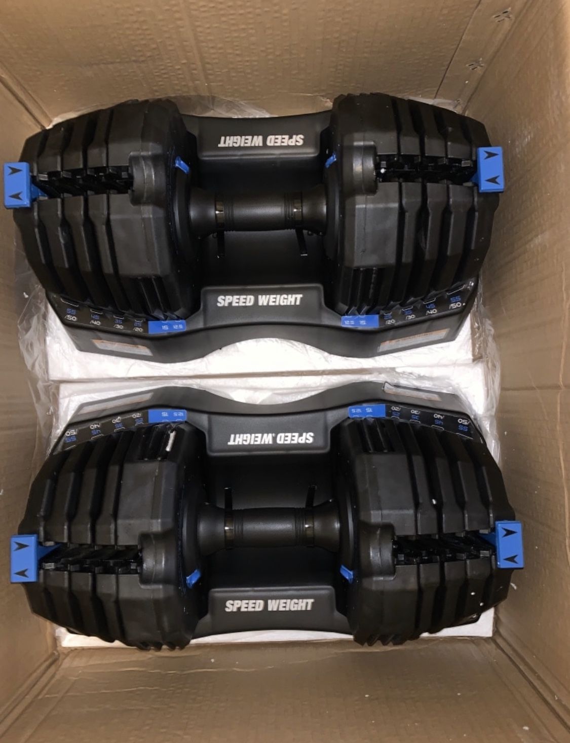 50 lbs Adjustable Dumbbells weights NordicTrack BRAND NEW Compare with Bowflex