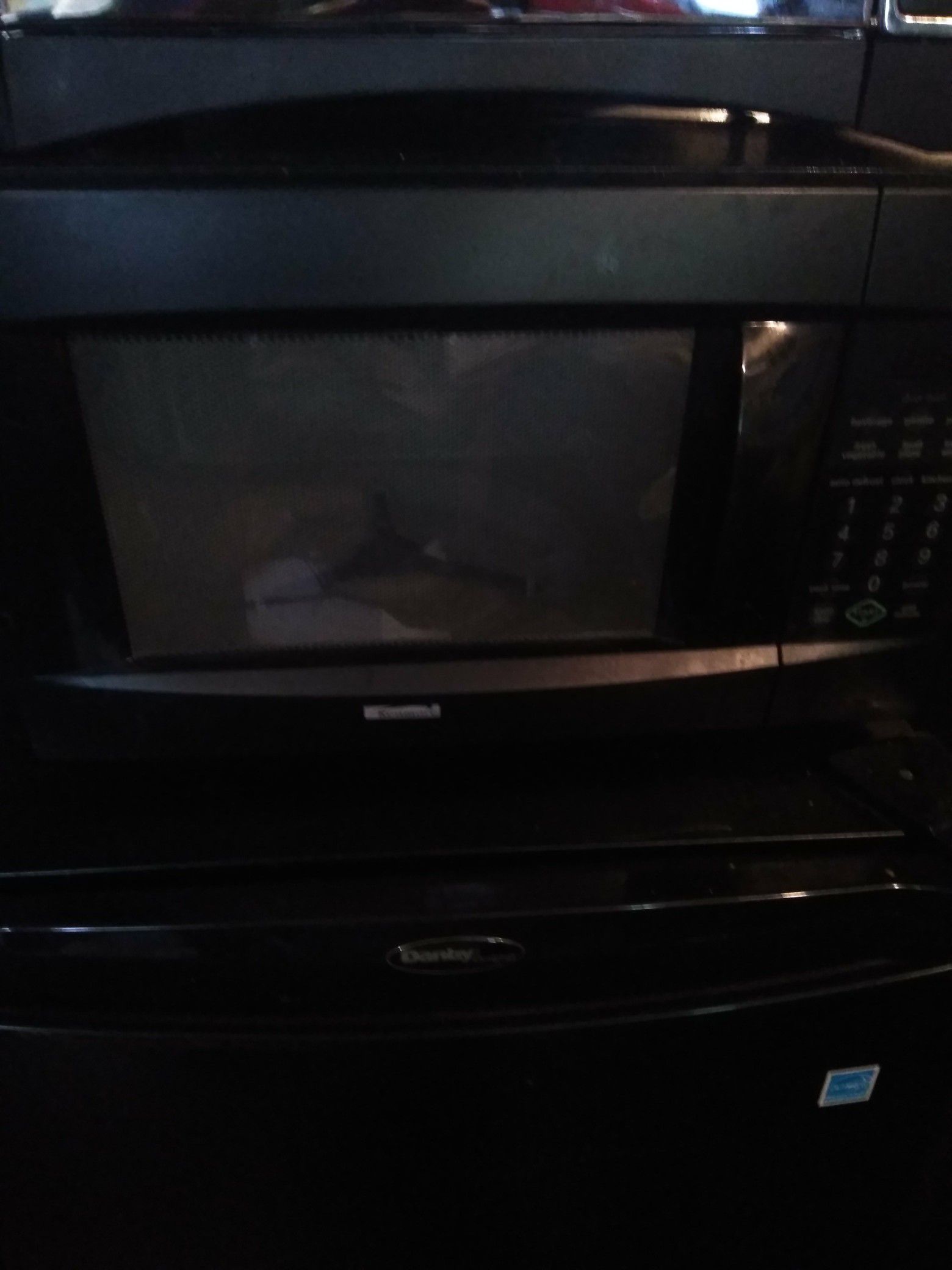 Black small Kenmore Digital microwave like new