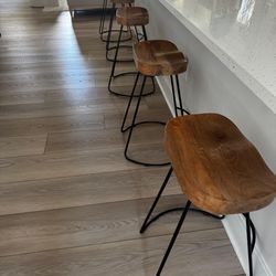 Penelope  Solid Wood Bar & Counter Stool