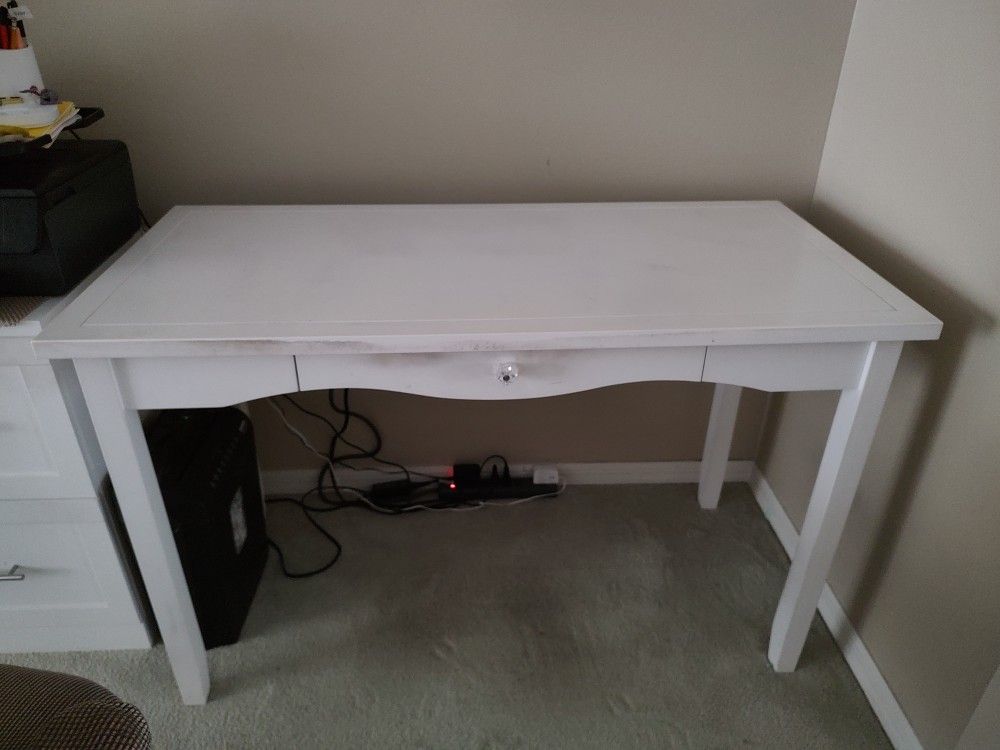 Broyhill White Desk