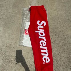 Red Supreme Pants
