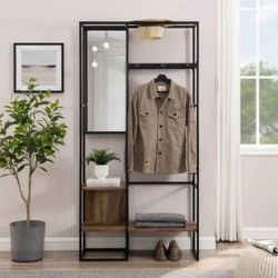 New Entryway Hall Tree with Mirror