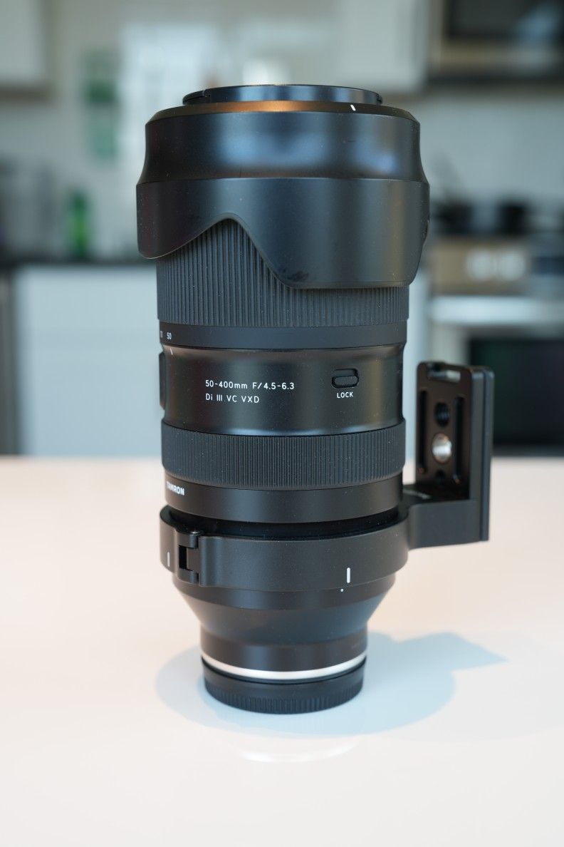 Tamron 50-400mm f/4.5-6.3 Di III VC VXD Lens for Sony E with tri pod mount and uv filter