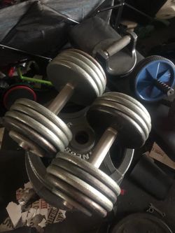 80lbs 160lbs total dumbbells