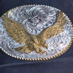 Vintage Crumrine Belt Buckle 