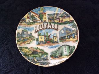 Hollywood souvenir plate