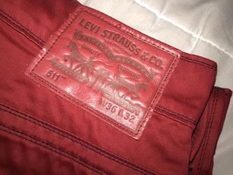 Red Levis pants