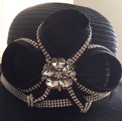 Black/Silver Fancy Hat