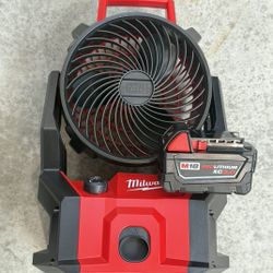 Milwaukee 18V fan With battery 3.0 