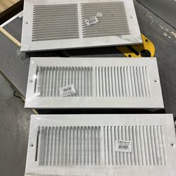 White HVAC Vents