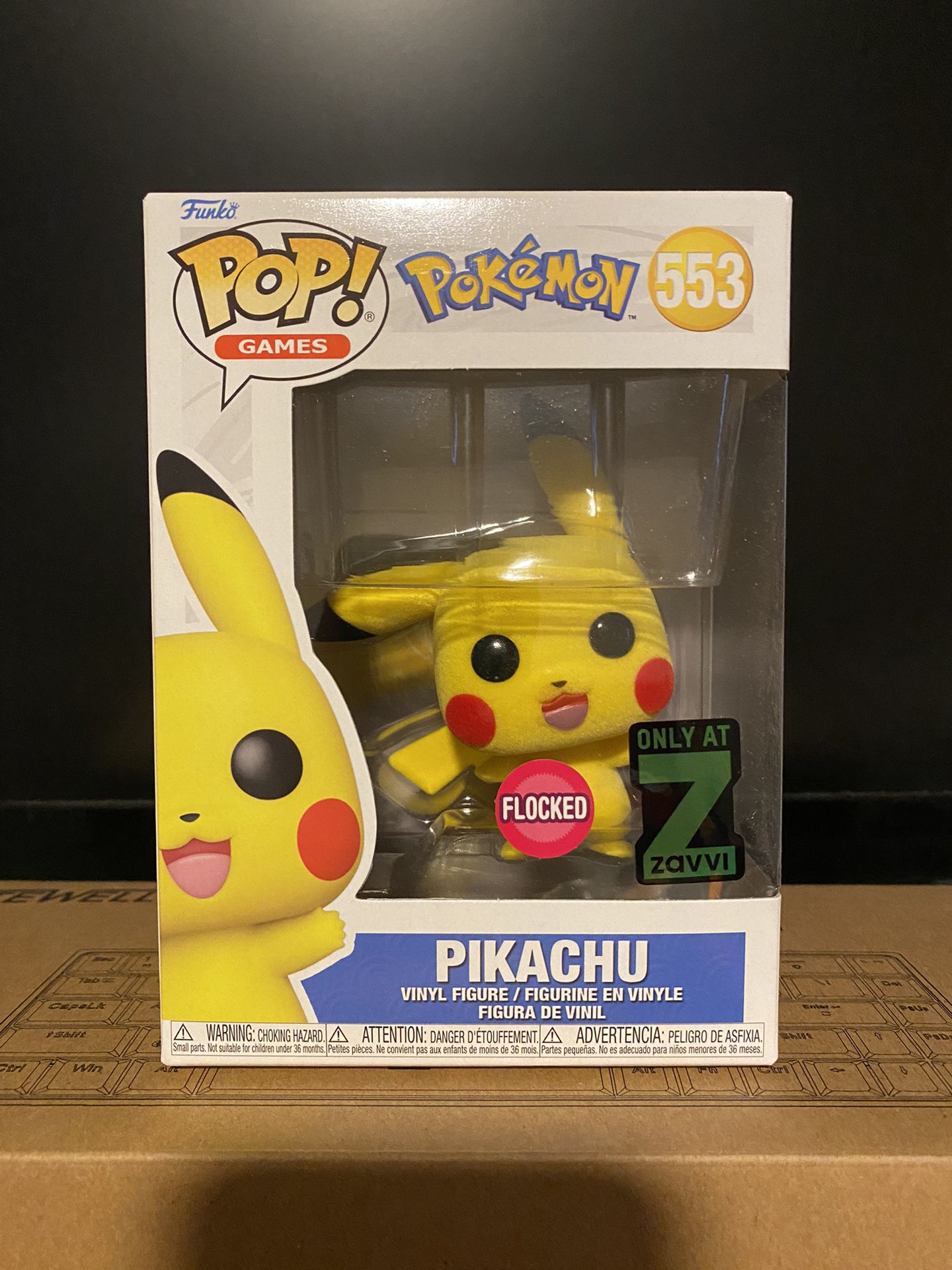 Funko Pop! Pokemon Pikachu Flocked #553 Zavvi Exclusive $15