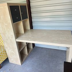 BEAUTIFUL DESK WITH BOOK SHELVES 