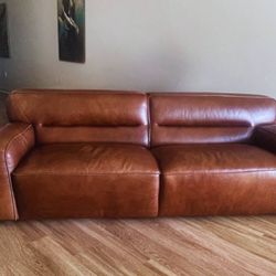 Beautiful Top-Grain Leather Couch 