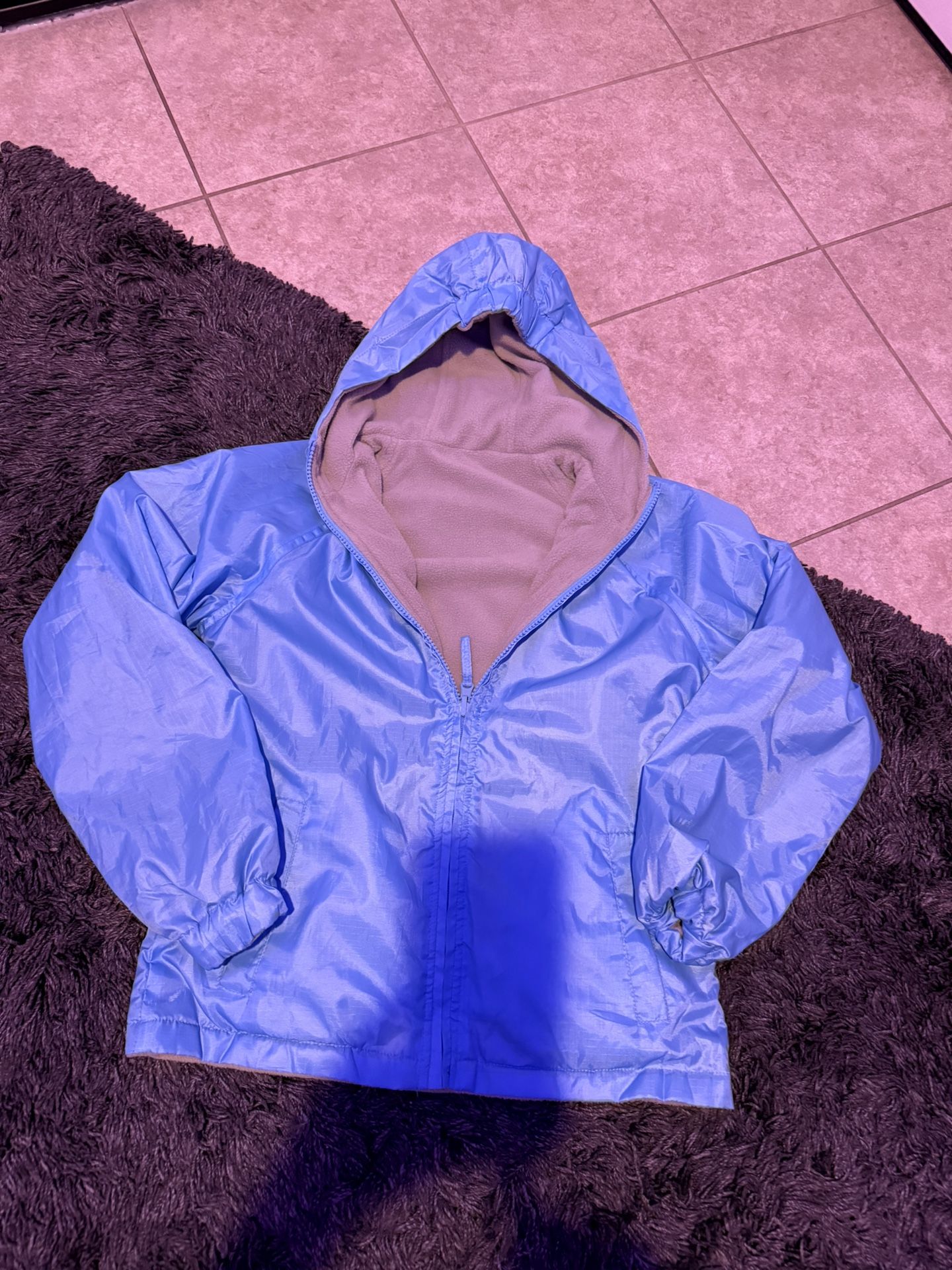 Boys Like New Blue Raincoat Size 10/12