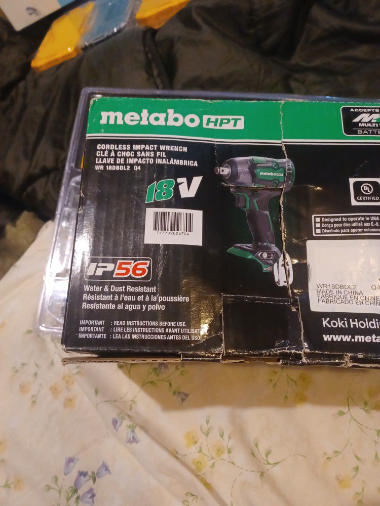New Metabo Powerful 1/2 In Impact Wrench 