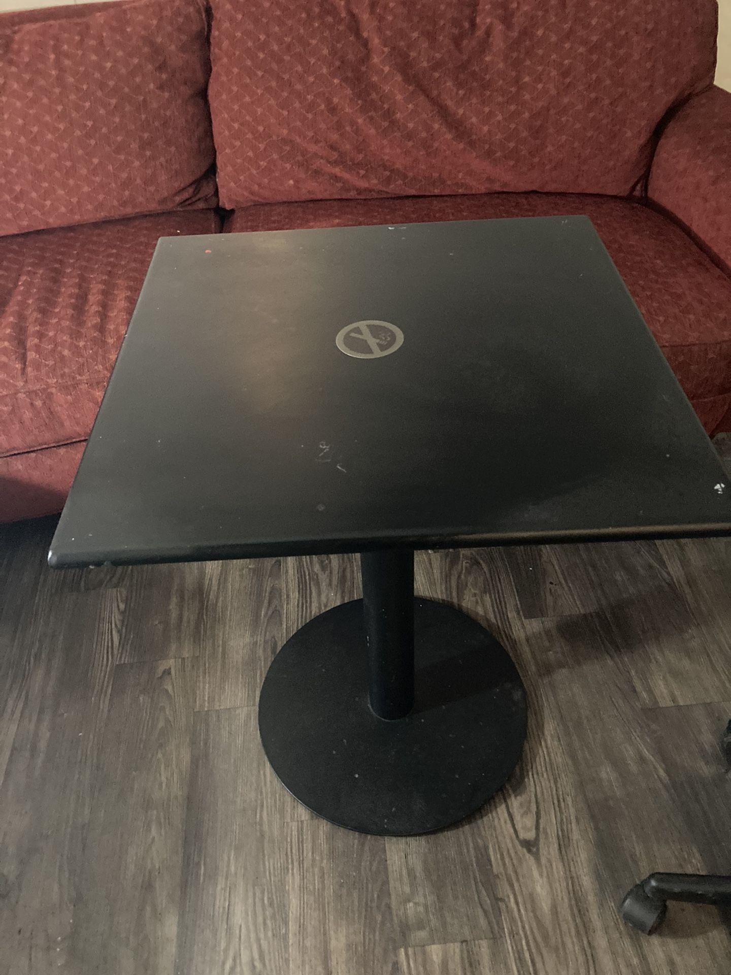 No smoking Restaurant Table Metal