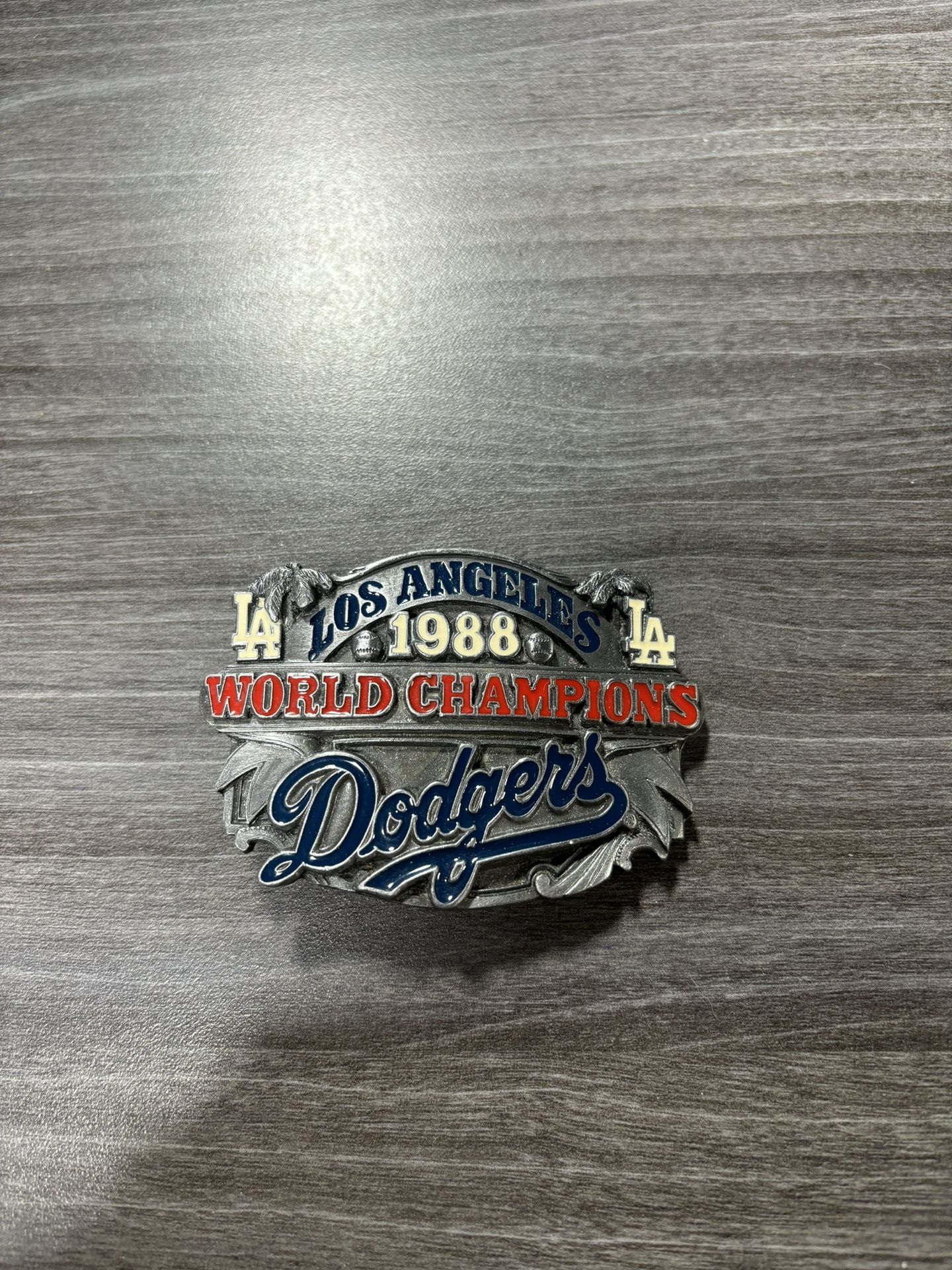 ドジャース　1988年 ワールドチャンピオン　シリアルナンバー入　ベルトバックル ドジャース1988年 ワールドチャンピオンシリアルナンバー入