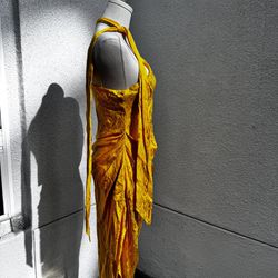 Yellow Cocktail Dress  Ronny Kobo