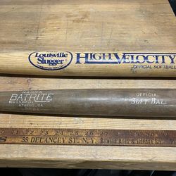 vintage baseball bats (collectibles)
