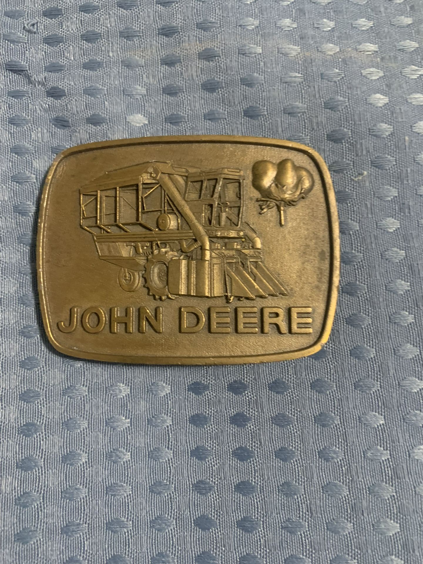 Vintage 1978 John Deere Belt Buckle – Brass