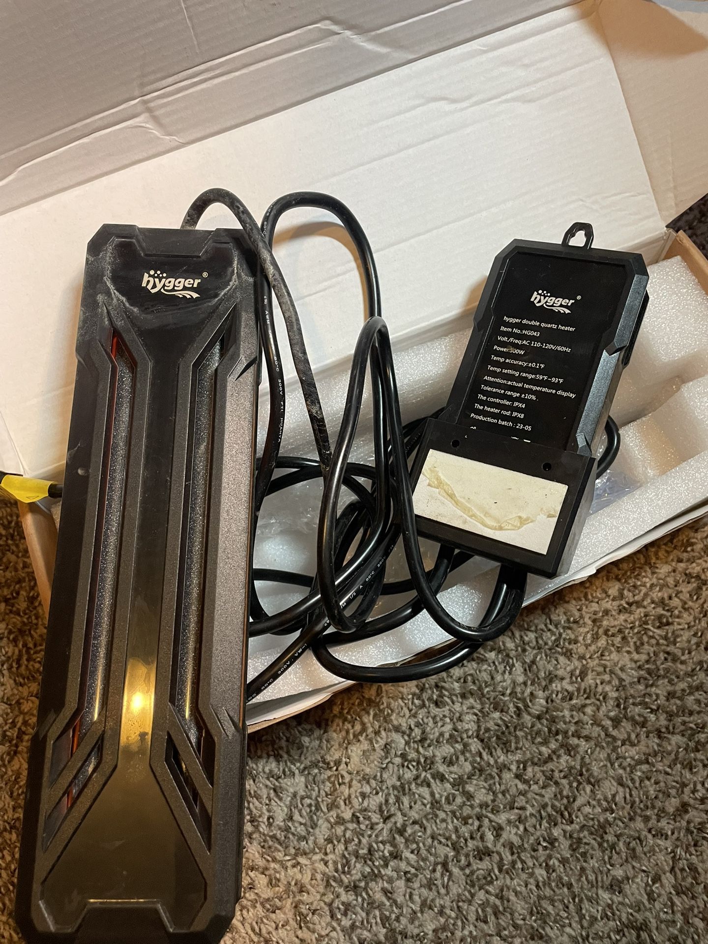 hygger hg043 500w Quartz Aquarium Heater