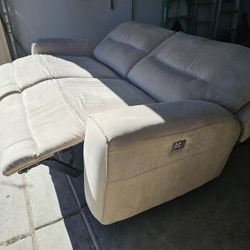 Macy's 83" Power Reclining Sofa with Power Headrest and USB Power Outlet