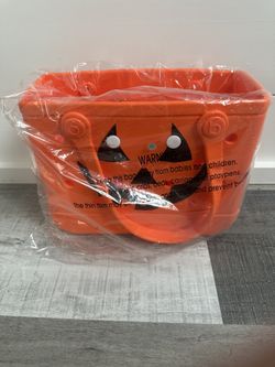 Bitty Bogg Bag Bogg-O-Lantern Halloween Orange Treat Tote 