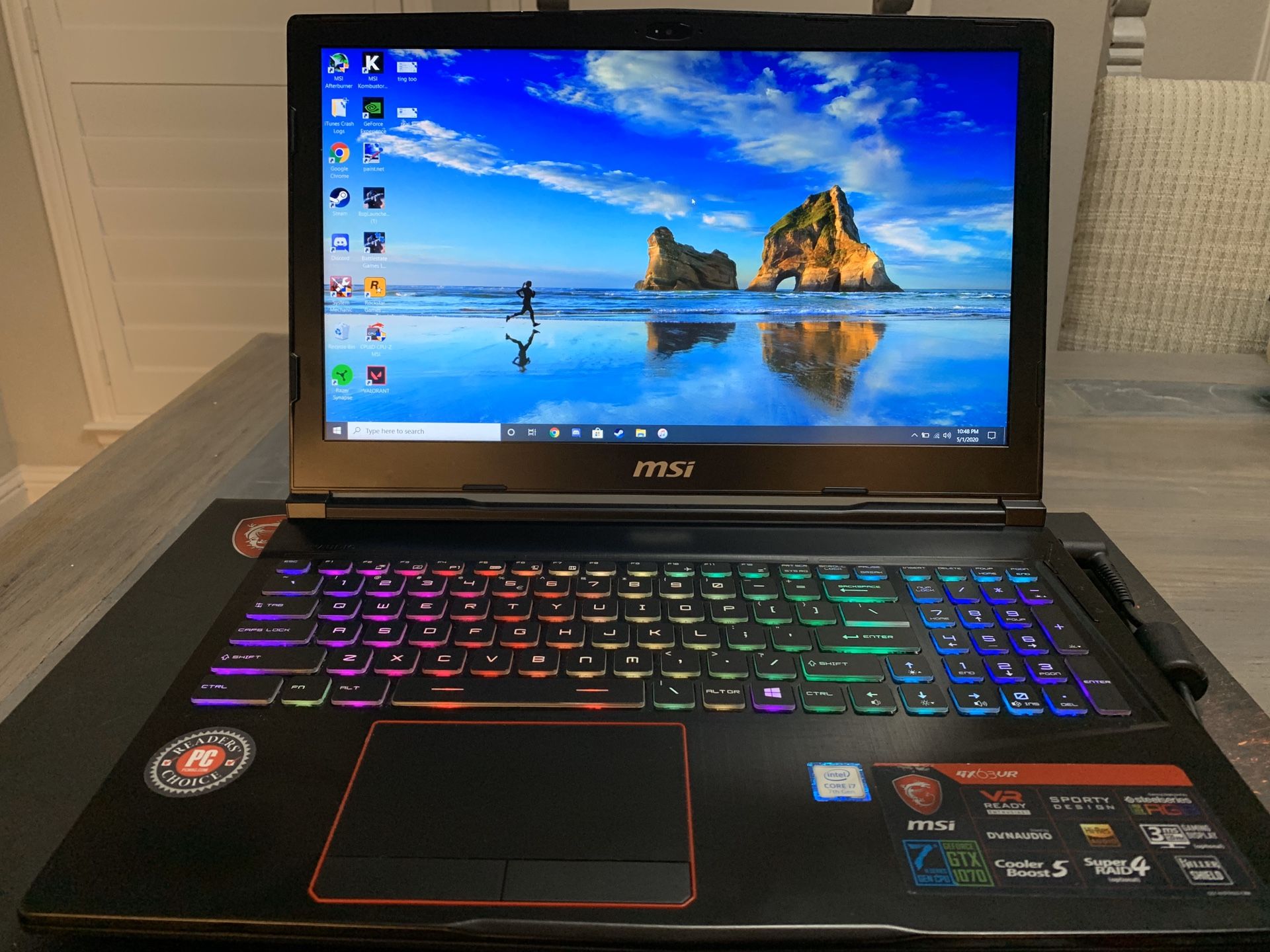 Gaming Laptop, MSI, GX63VR