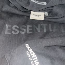essential black hoodie size L need gone ASAP!! NEGOTIABLE 