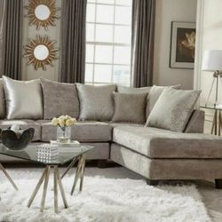 Sectional New Hollywood Silver