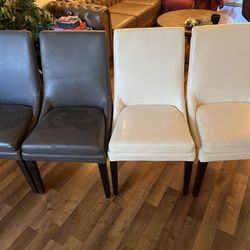 4 Leather Chairs 