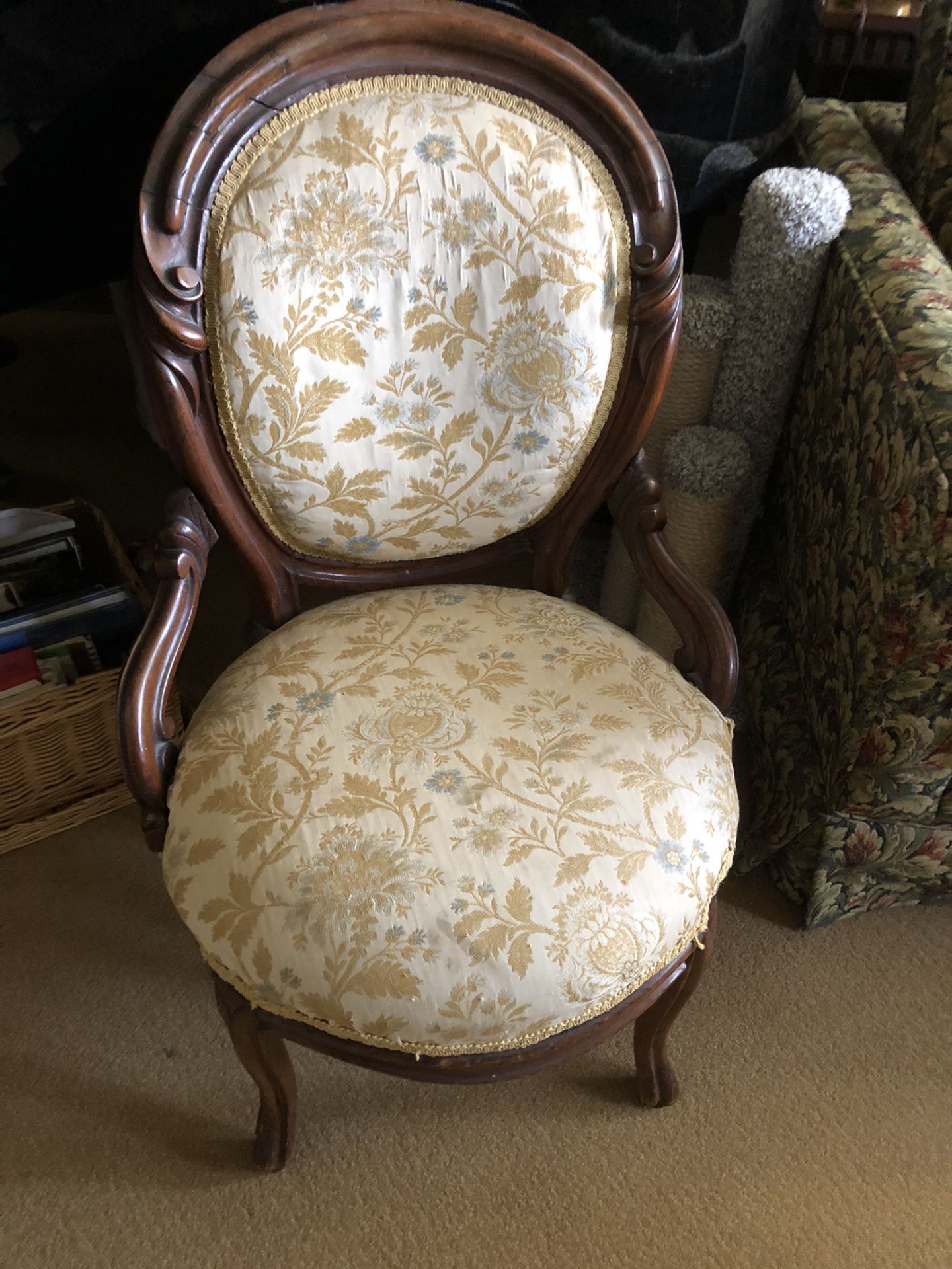 Two Antique parlor chairs