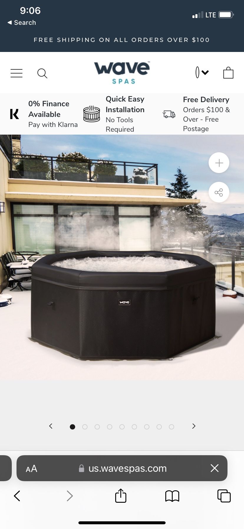 Wave Collapsible Hot Tub - Works Well, Just Needs A New Liner 