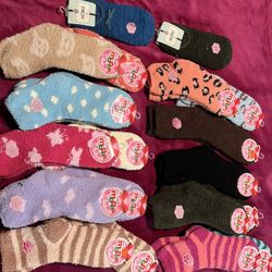 6 Pairs  Warm Fleece Socks 