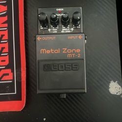 Metal zone mt-2 distortion medal