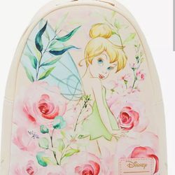 NWT. Floral Tinkerbell Loungefly Mini Backpack. 