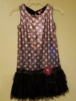 Girls sequined party holiday dress