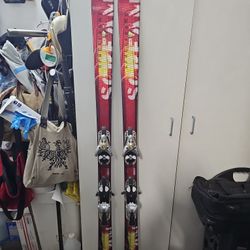 Salomon Scream Pilot Size 175CM Downhill Skis With Salomon bindings