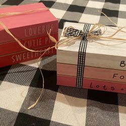 Valentine Faux Book stack (2)