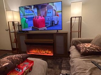 Fireplace tv stand