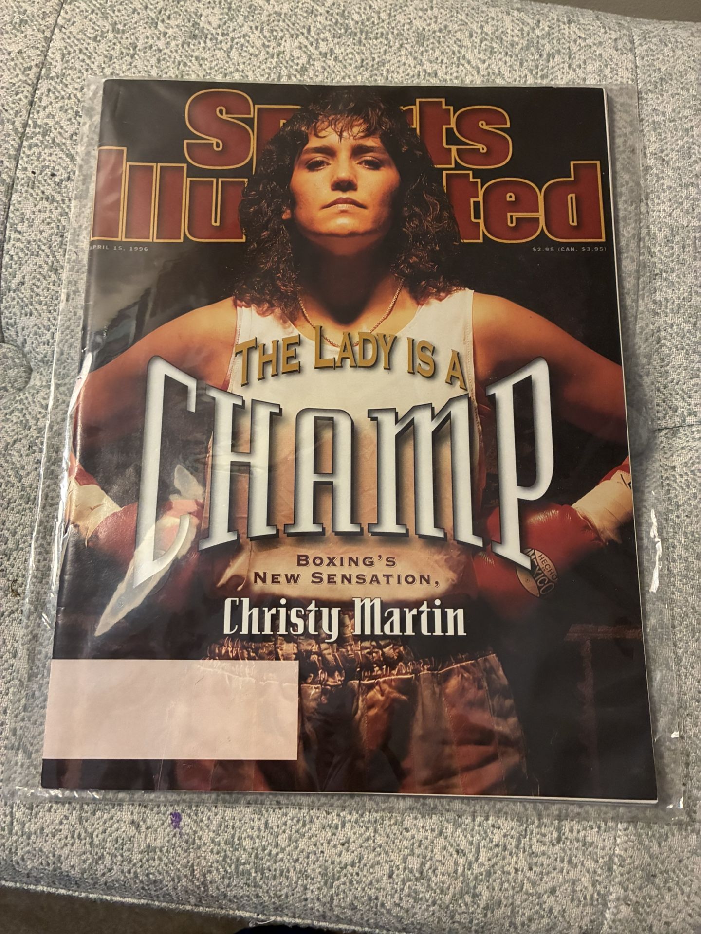 Unopened 1996 April 15, Sports Illustrated Magazine, Christy Martin