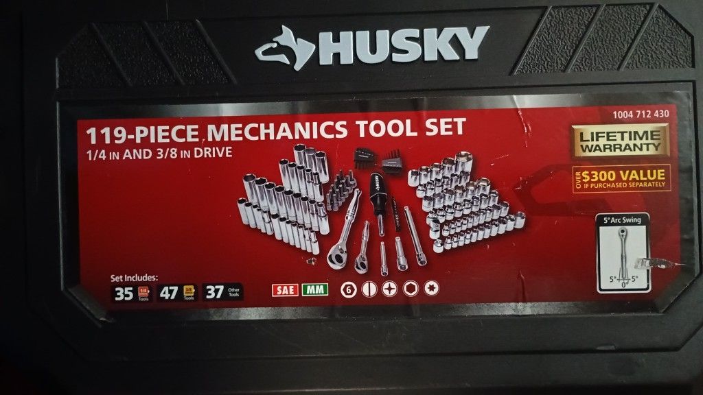 Husky 119 Pc Mechanic Tool Set