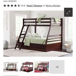 Halanton Twin over Full Bunk Bed with 1 Large Storage Drawer