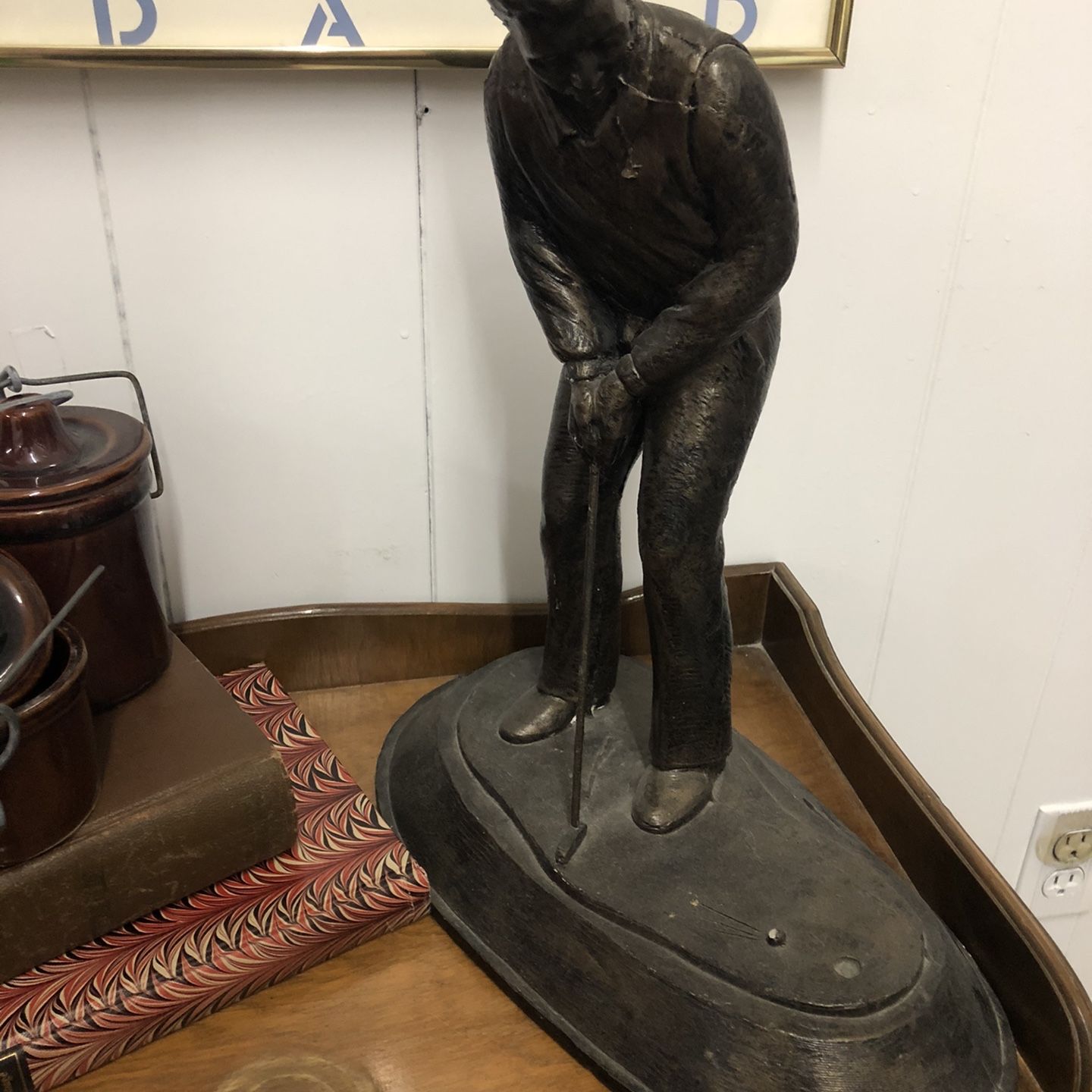 16” Heavy Plaster Golfer