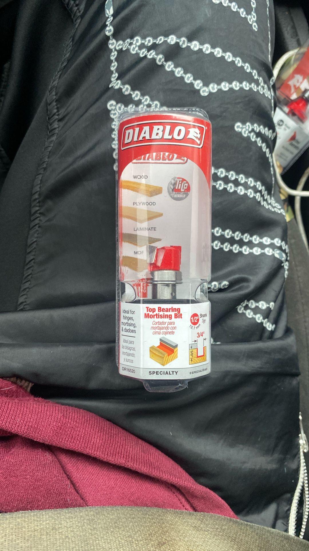 Diablo Top Bearing Mortising Bit